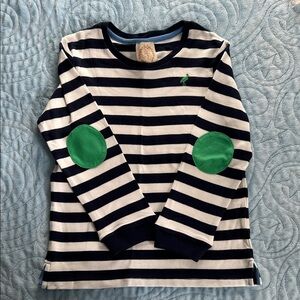 The Beaufort Bonnet Company Navy and White Striped Long Sleeve Tee